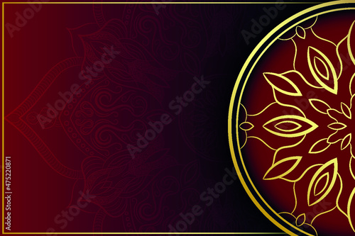 Luxury mandala background, decorative background with an elegant mandala design, Luxury Mandala Islamic Background with Arabesque Pattern, Ornamental Background .