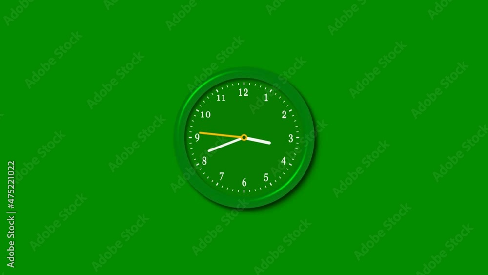 green counting down 3d wall clock green background, 3d wall clock green counting down 3d wall clock green background, 3d wall clock