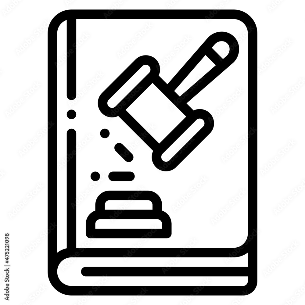 law book line icon law book line icon