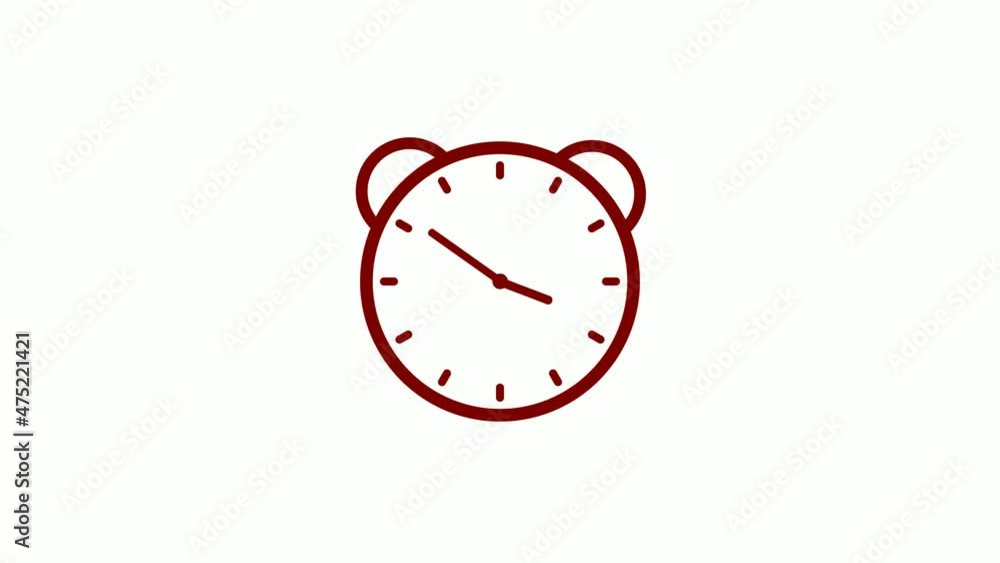 Counting down alarm clock animation Counting down alarm clock animation