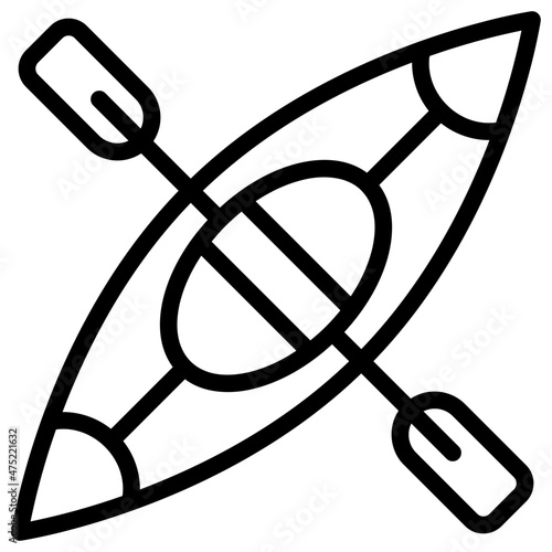 canoe line icon