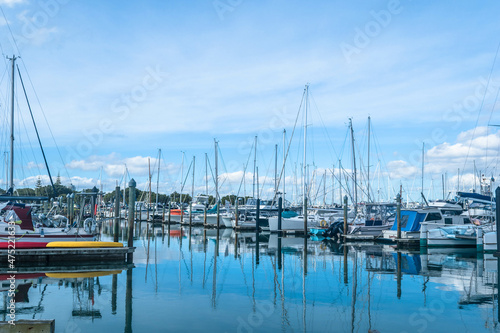 Boats at Bayswater Marina Auckland Fishing Spot, Auckland New Zealand © Rangkong