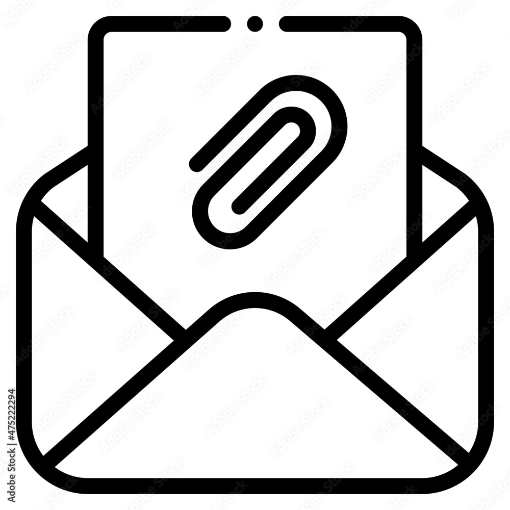 attached file line icon