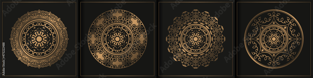 luxury mandala design collection template
