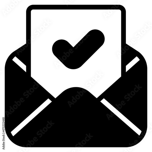 approved glyph icon