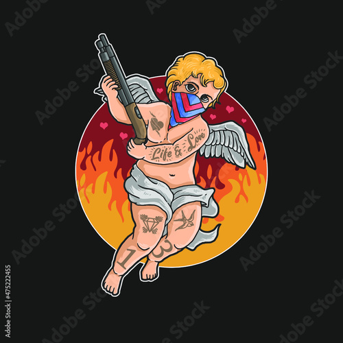 Cupid With Gun