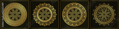 luxury mandala design collection template