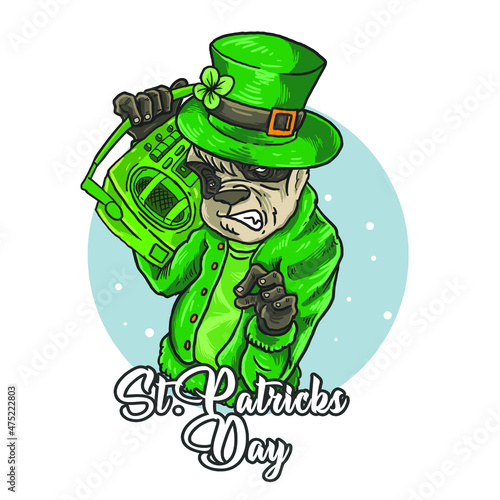 st patricks day leprechaun panda