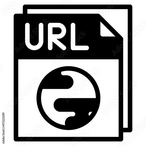url file glyph icon
