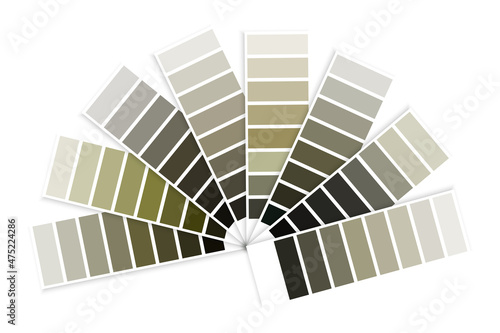 Color palette of dark green. Stripes art. Design template swatch. House interior. Vector illustration. Stock image. 