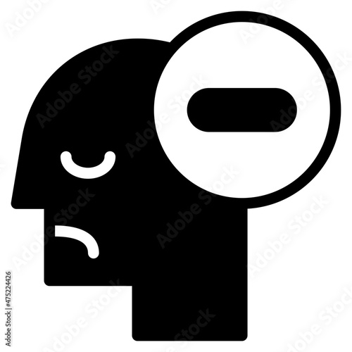 negative glyph icon