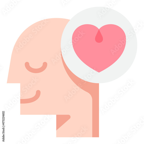in love flat icon