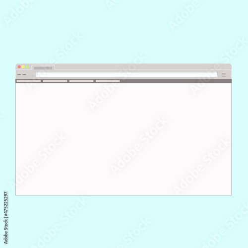 Modern Website Screen Vector Illustration. Internet Page Mockup.