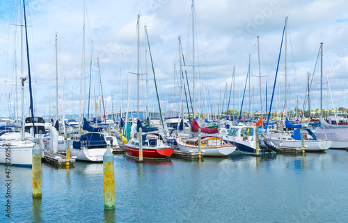 Boats at Bayswater Marina Auckland Fishing Spot, Auckland New Zealand © Rangkong