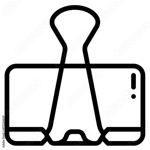 paperclip line icon