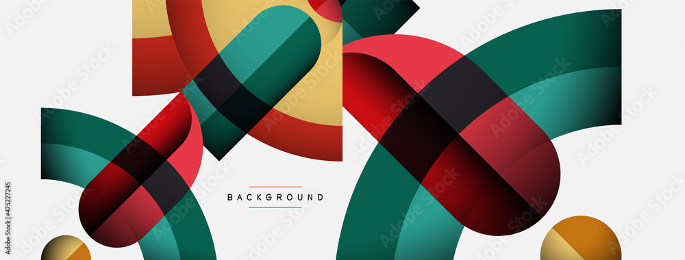 Trendy shapes, color minimal design composition, lines and shadows for wallpaper banner background or landing page Trendy shapes, color minimal design composition, lines and shadows for wallpaper banner background or landing page