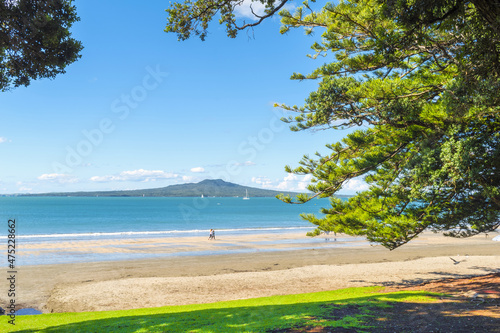 Panoramic View of Takapuna Beach Auckland New Zealand