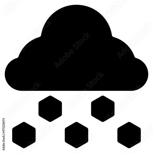 hail glyph icon