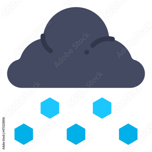 hail flat icon