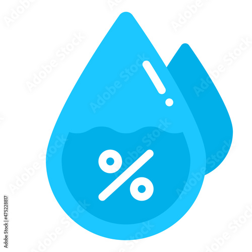 humidity flat icon