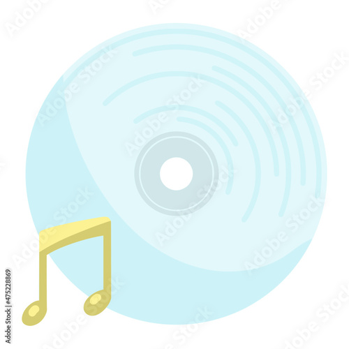 cd for communication color illustration