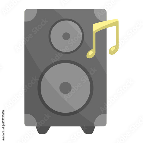 speaker box for communication color illustration