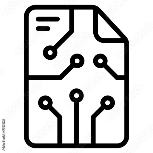 smart contracts line icon