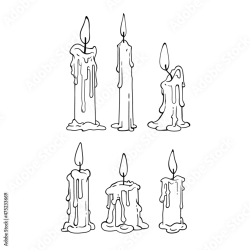several options for burning glowing candles