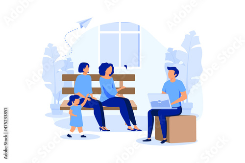 Psychotherapeutic counseling for a child concept, a therapy session with a family psychologist, reatment of child stress, addictions and mental problems