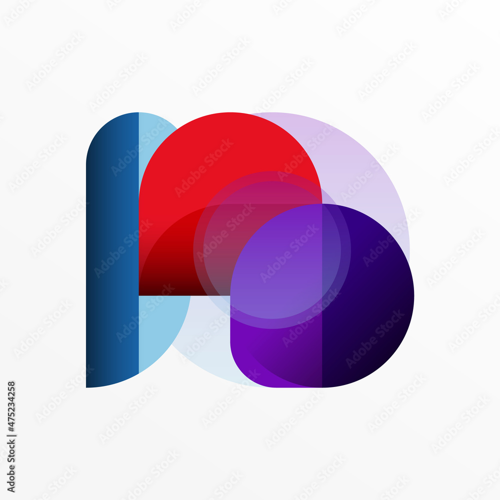 Obraz premium Round triangle shapes lines and circles. Geometric vector illustration for wallpaper banner background or landing page