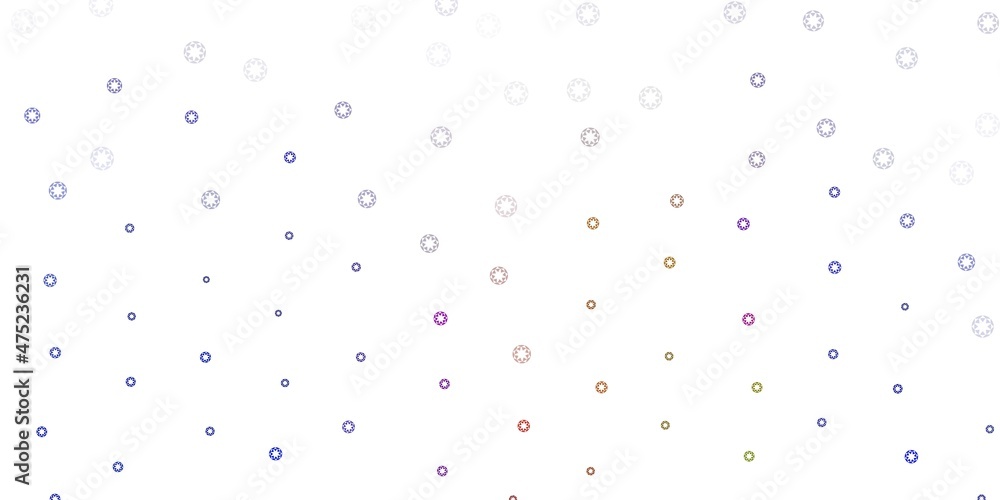 Light blue, yellow vector backdrop with dots. Light blue, yellow vector backdrop with dots.