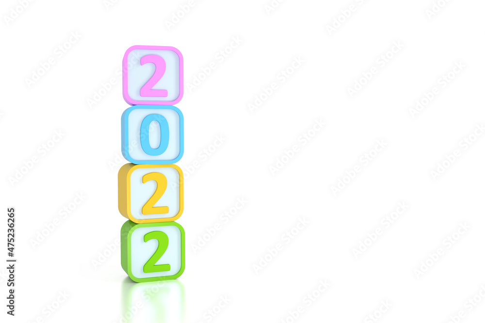 New Year 2022 Creative Design Concept - 3D Rendered Image
New Year 2022 Creative Design Concept - 3D Rendered Image