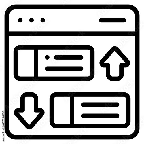 rank outline icon