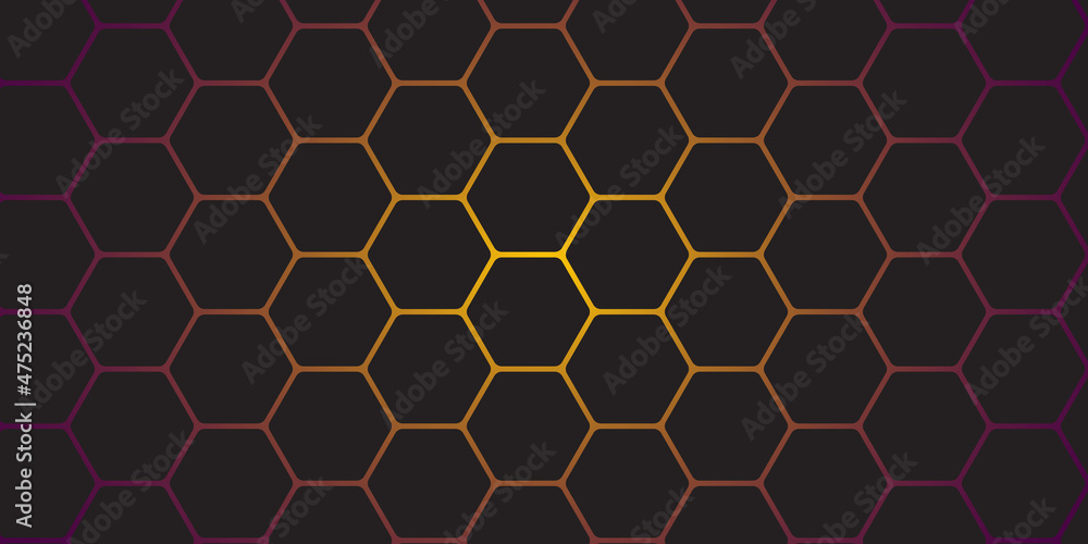 abstract black with gold light background with hexagons abstract black with gold light background with hexagons