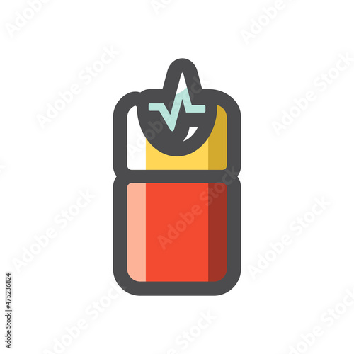 Stun gun taser Vector icon Cartoon illustration