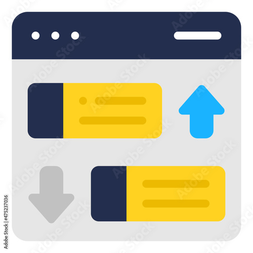 rank flat icon