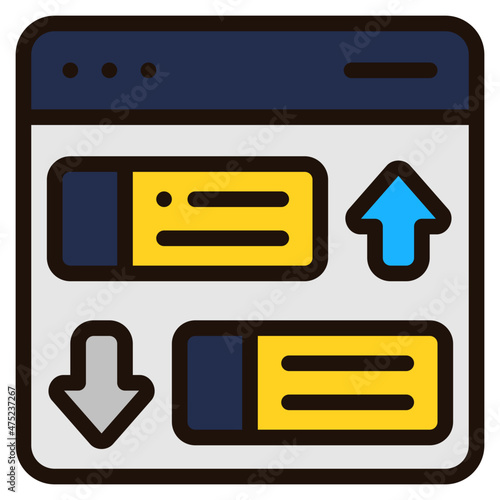 rank filled outline icon