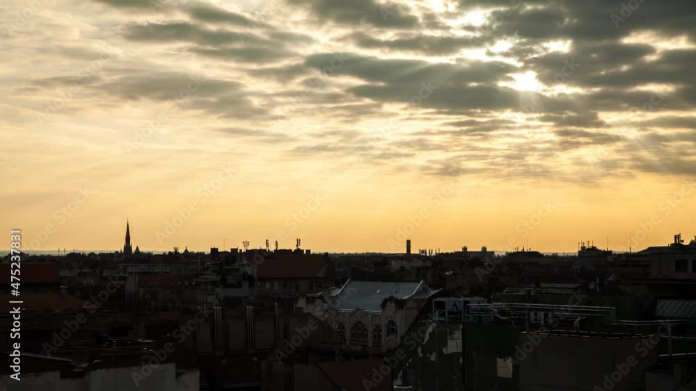 Budapest, Hungary. the timelapse of daytime Budapest, Hungary. the timelapse of daytime