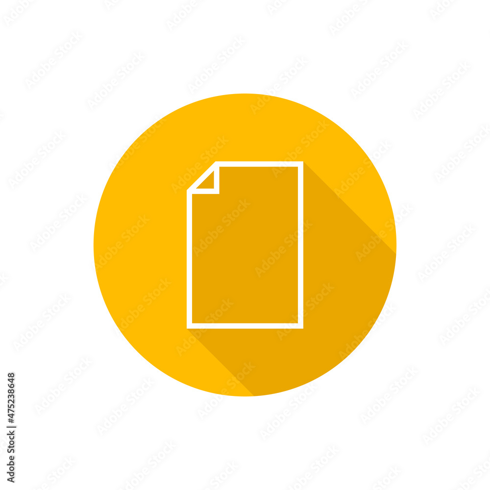 Document flat vector button icon Document flat vector button icon