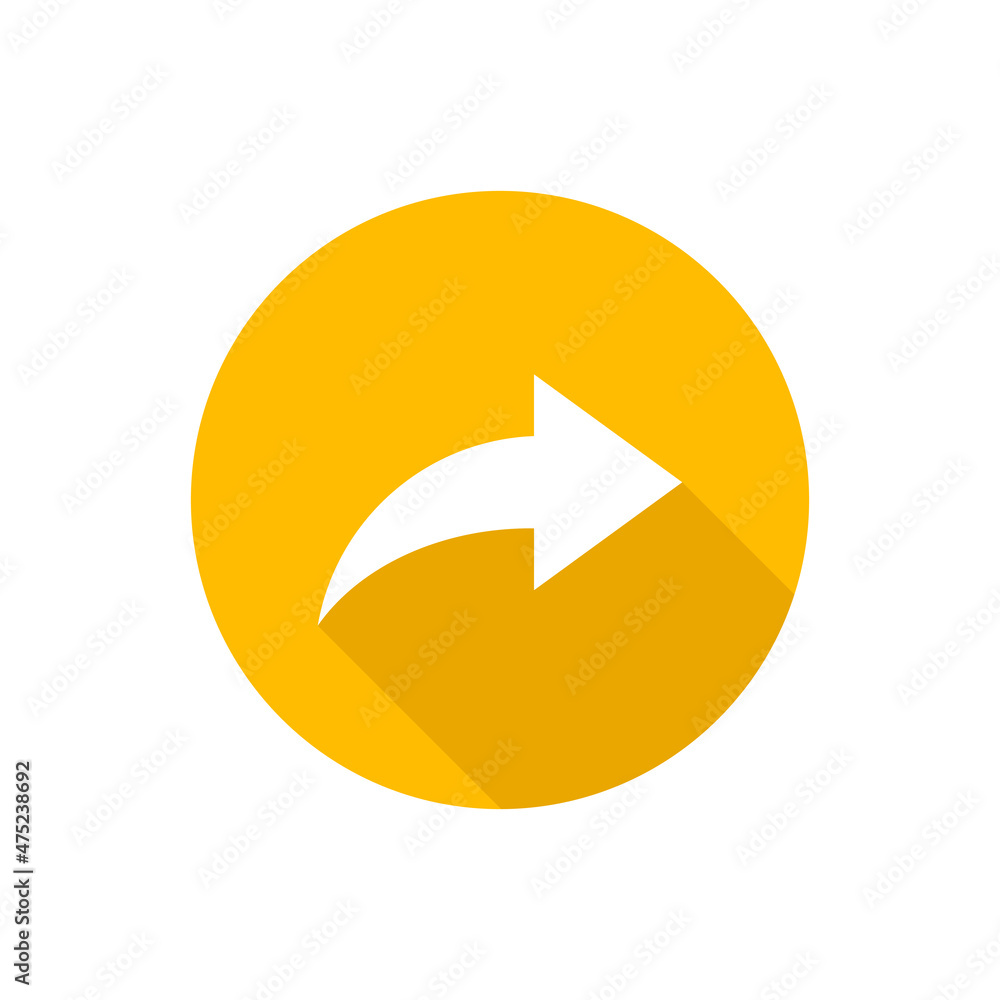 Forward flat vector button icon Forward flat vector button icon