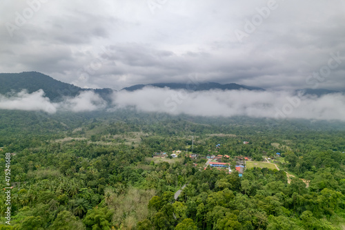 Aerial top view of Drone photography