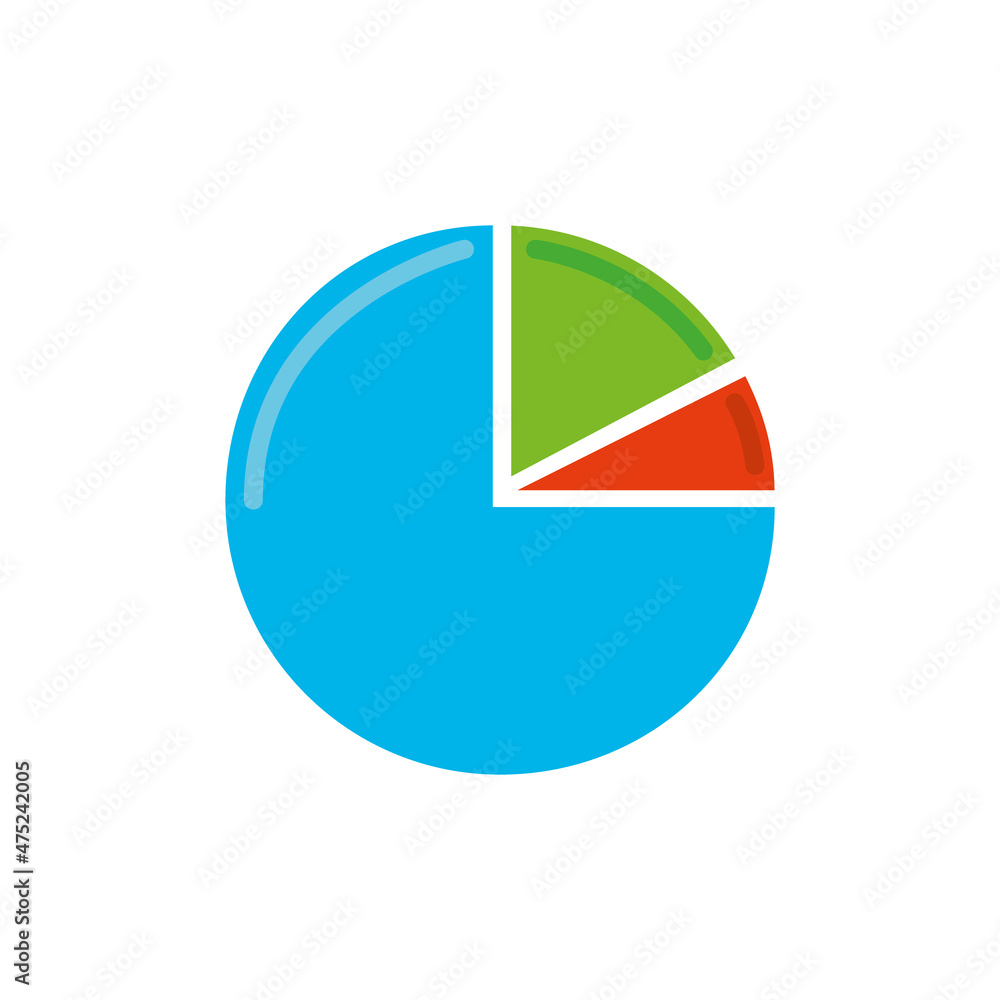 Fototapeta premium colored pie chart