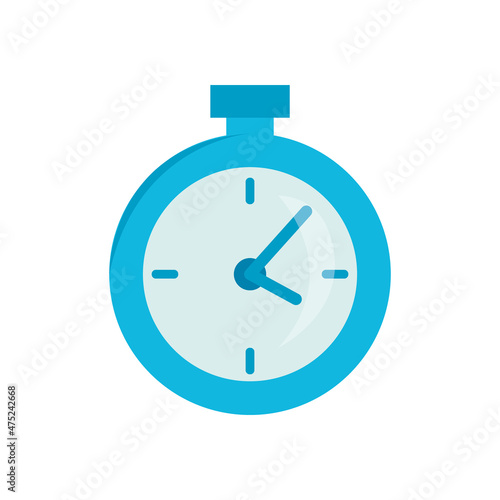 blue clock design
