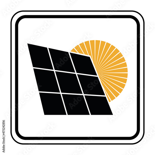 Logo énergie solaire.