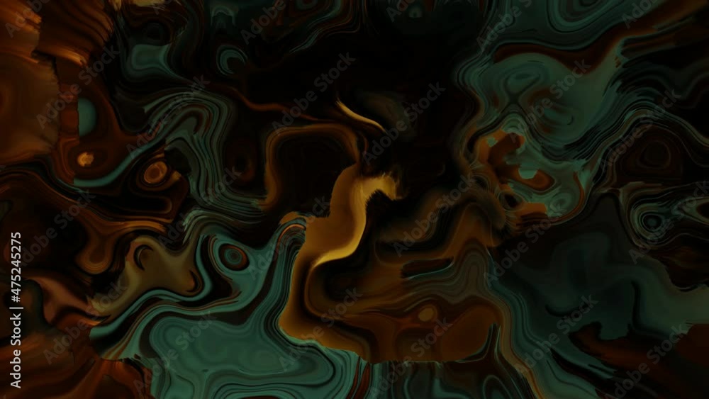 Abstract background liquid animation, black brown cyan dark clean water marble liquid animation Abstract background liquid animation, black brown cyan dark clean water marble liquid animation
