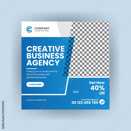  Social square web banner for social media post template design, Facebook Post, Instagram Post template	
