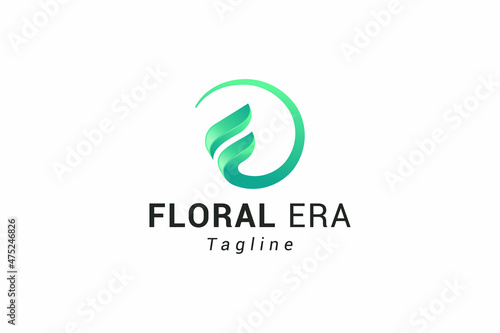 Free Download Letter f creative green colour natural flora logo - GFXLoad