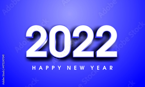 2022 with 3d embossed numbers