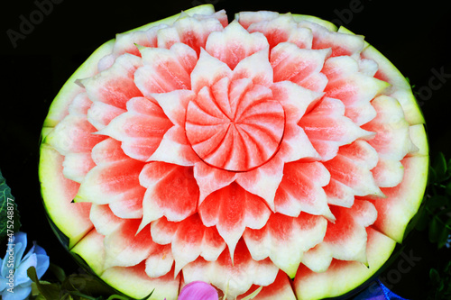 수박꽃 푸드아트 watermelon food art
