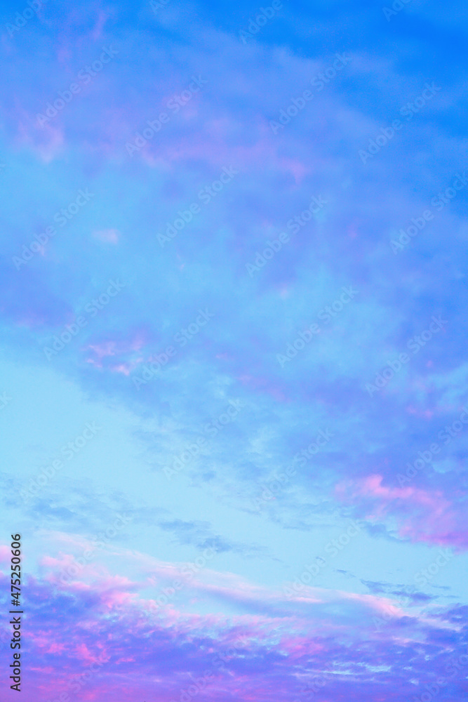 Beautiful morning cloudy sky, haze and light cirrus clouds illuminated by the rays of early dawn Beautiful morning cloudy sky, haze and light cirrus clouds illuminated by the rays of early dawn